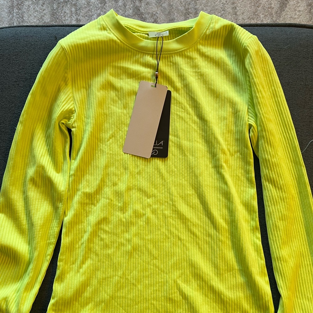 Calia Ribbed Long Sleeve Shirt